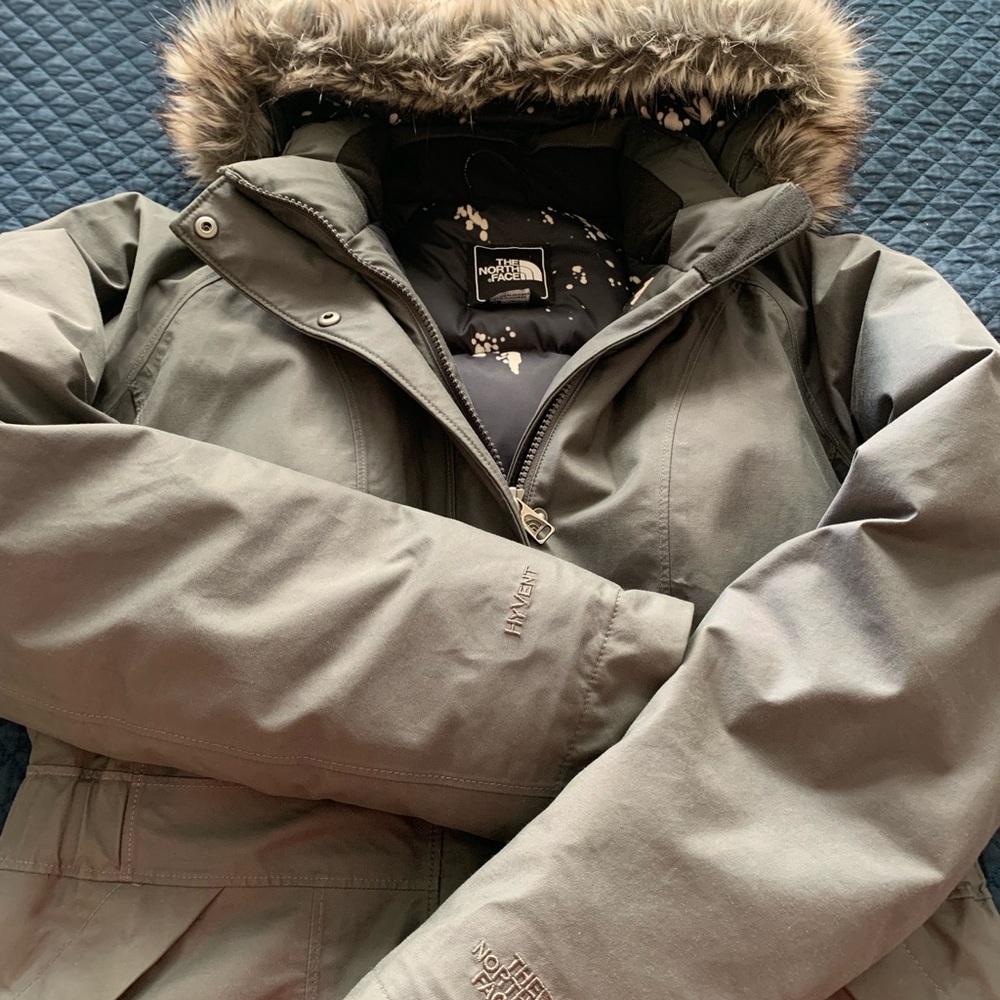 North Face Arctic Down Parka w/ Faux Fur Hood